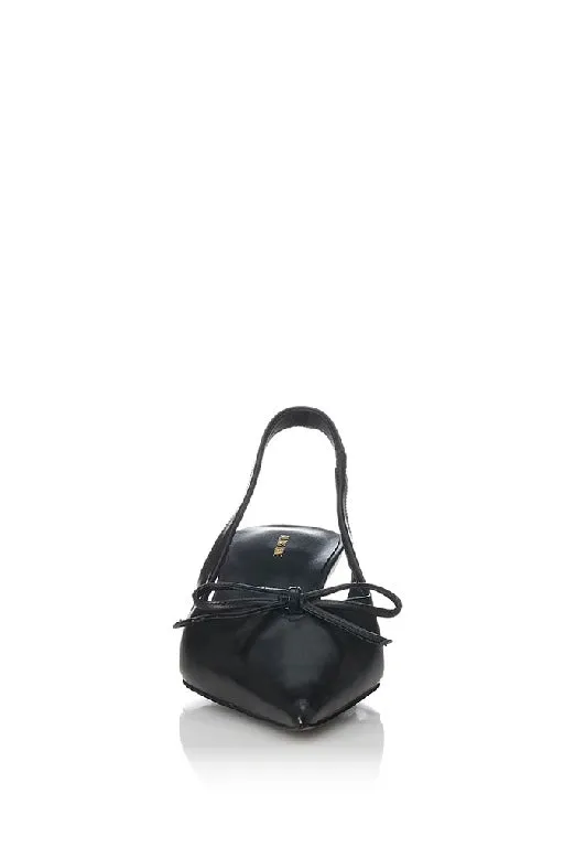 ALIAS MAE - EVA HEEL - BLACK LEATHER