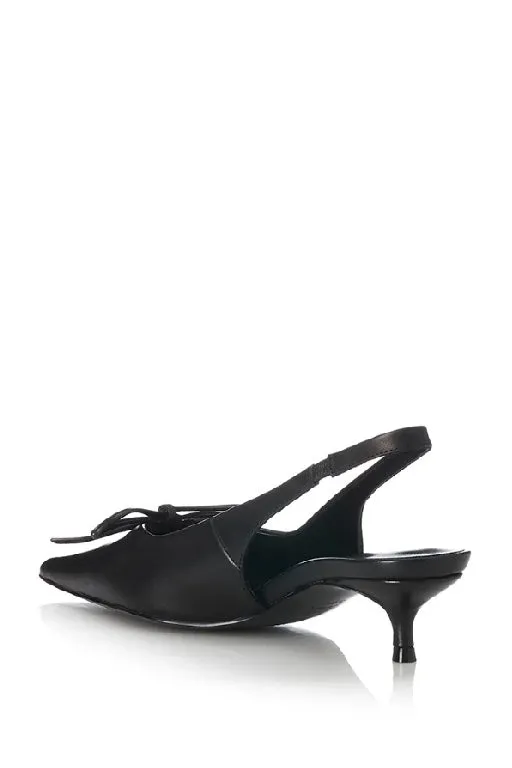 ALIAS MAE - EVA HEEL - BLACK LEATHER