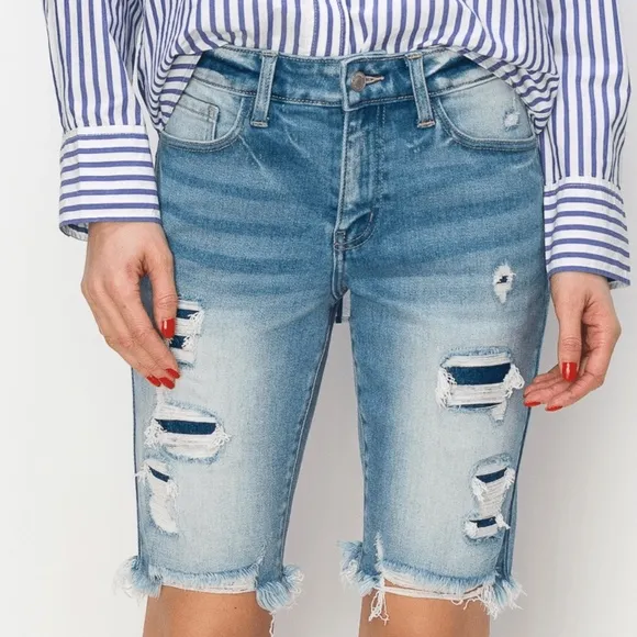 Artemis Vintage Harper Mid Rise Bermuda Shorts