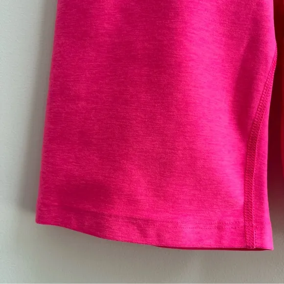 [beyond yoga] at your leisure space dye crossover high waist bike shorts pink XS