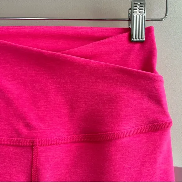 [beyond yoga] at your leisure space dye crossover high waist bike shorts pink XS