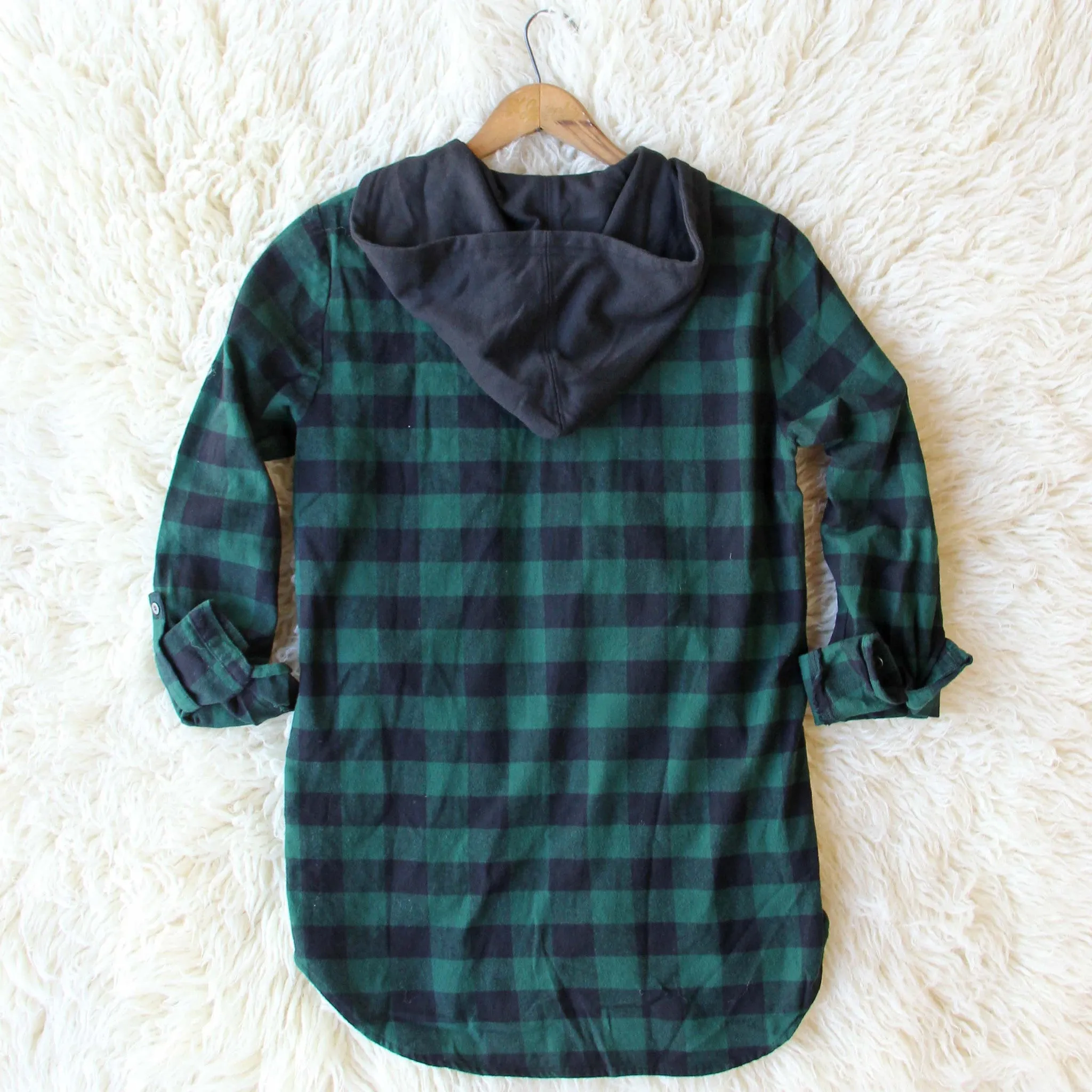 Cinder & Plaid Hooded Top