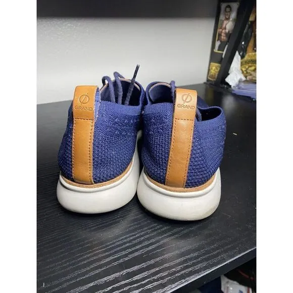 Cole Haan Men's 2.ZeroGrand Stitchlite Lace-Up Sneakers 11. M Marine Blue C27569