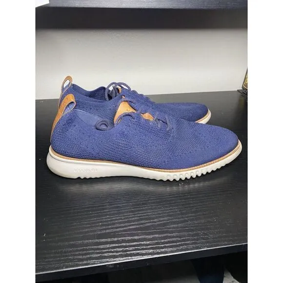 Cole Haan Men's 2.ZeroGrand Stitchlite Lace-Up Sneakers 11. M Marine Blue C27569
