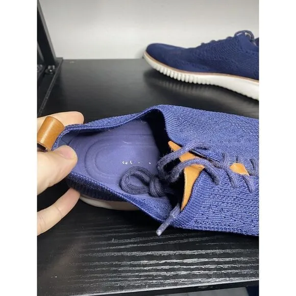 Cole Haan Men's 2.ZeroGrand Stitchlite Lace-Up Sneakers 11. M Marine Blue C27569