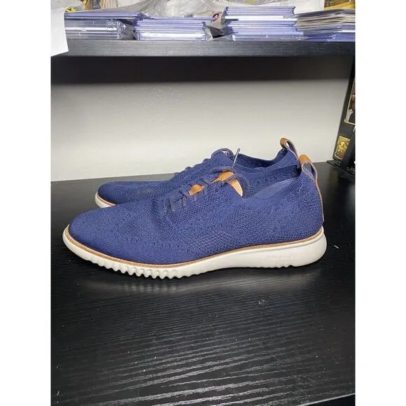 Cole Haan Men's 2.ZeroGrand Stitchlite Lace-Up Sneakers 11. M Marine Blue C27569