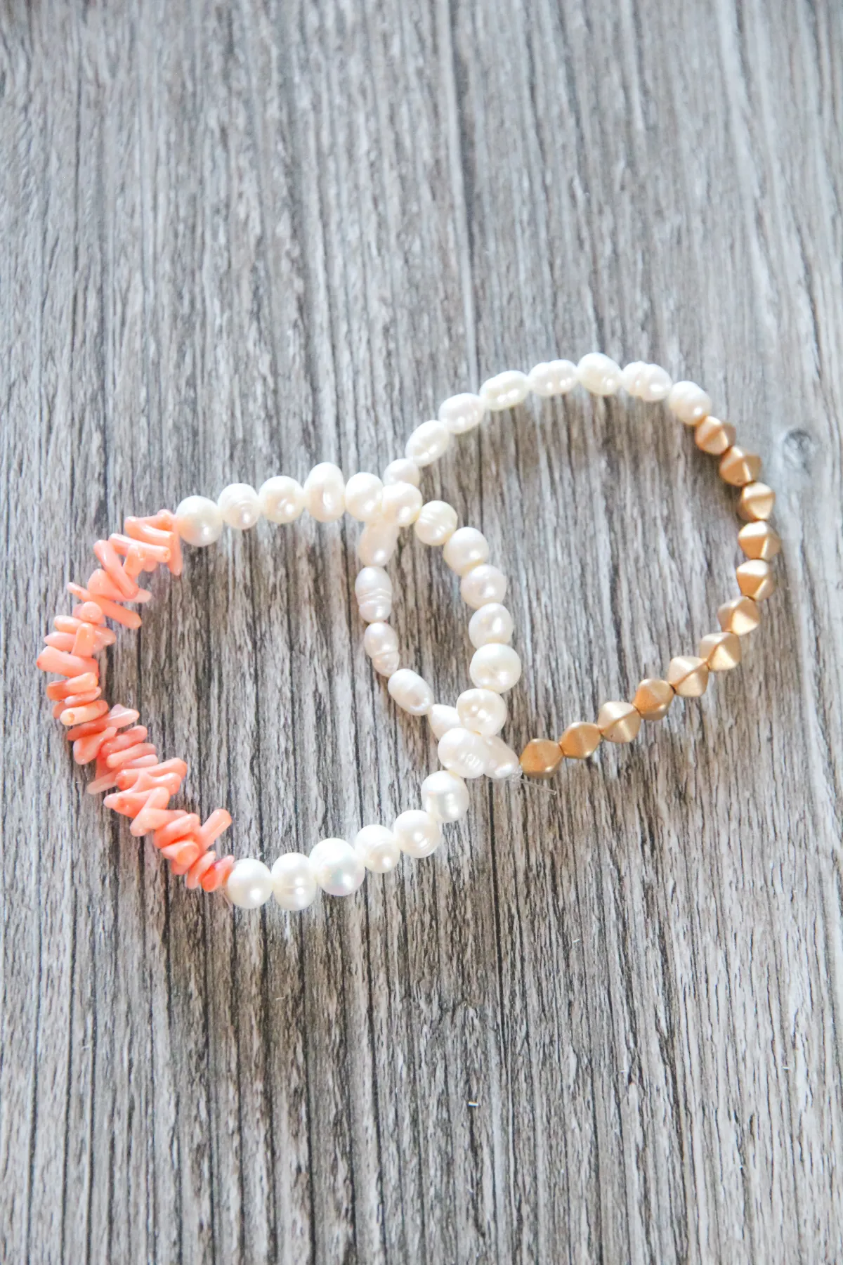 Coral   Pearl Bracelets