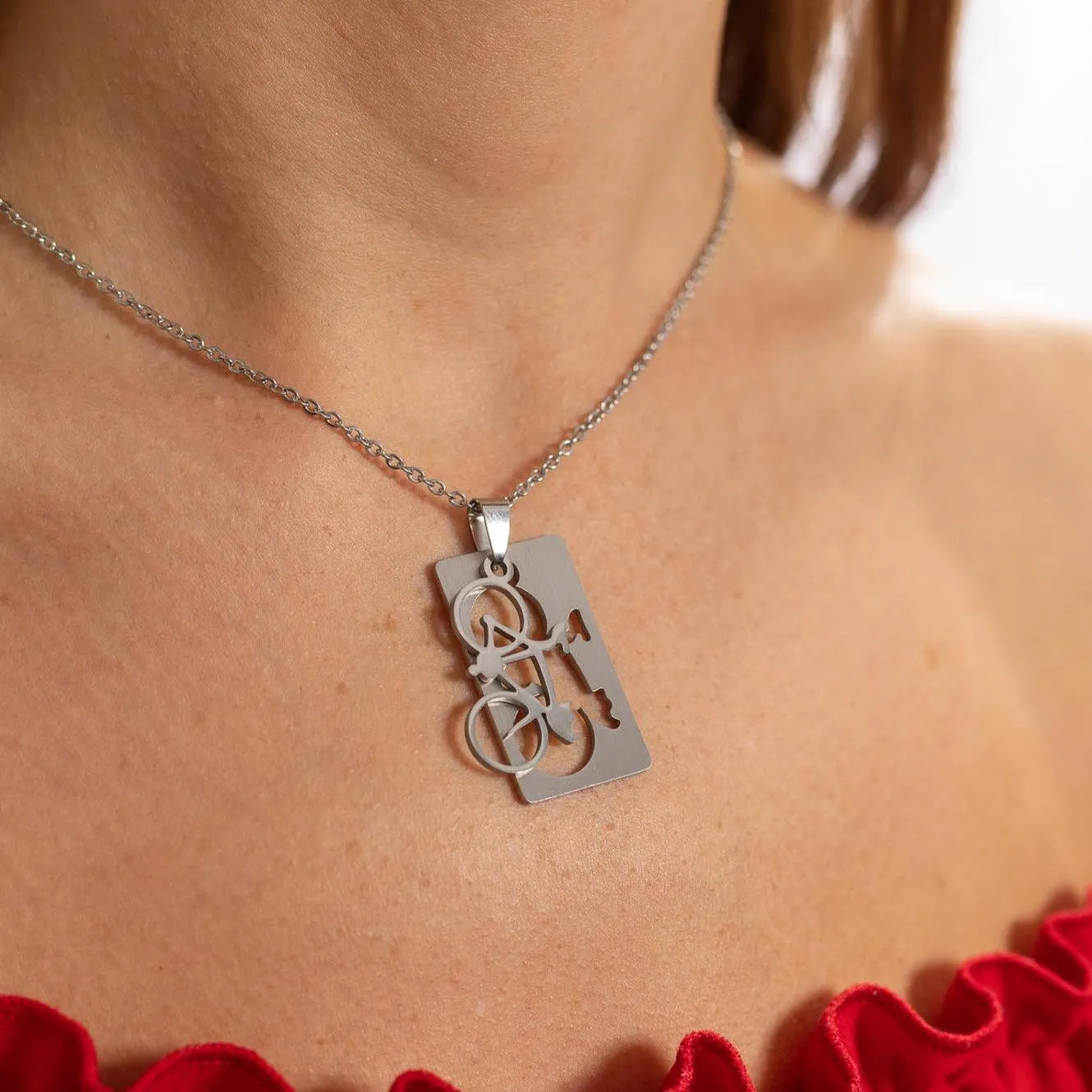 Cycolinks Bicycle Pendant Necklace