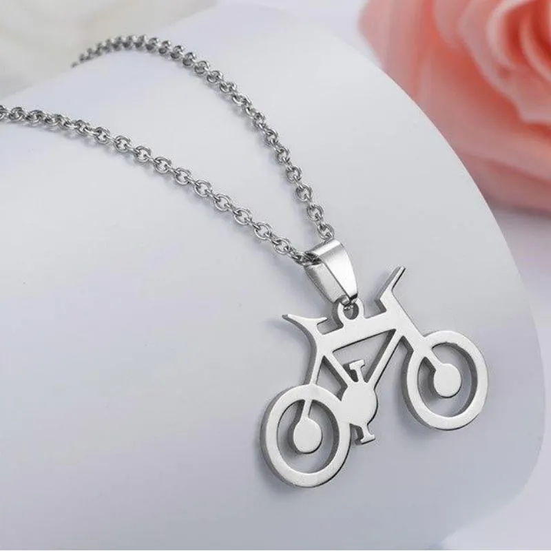 Cycolinks Bicycle Pendant Necklace