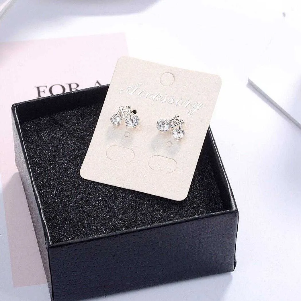 Cycolinks Cubic Zircon Bicycle Earrings