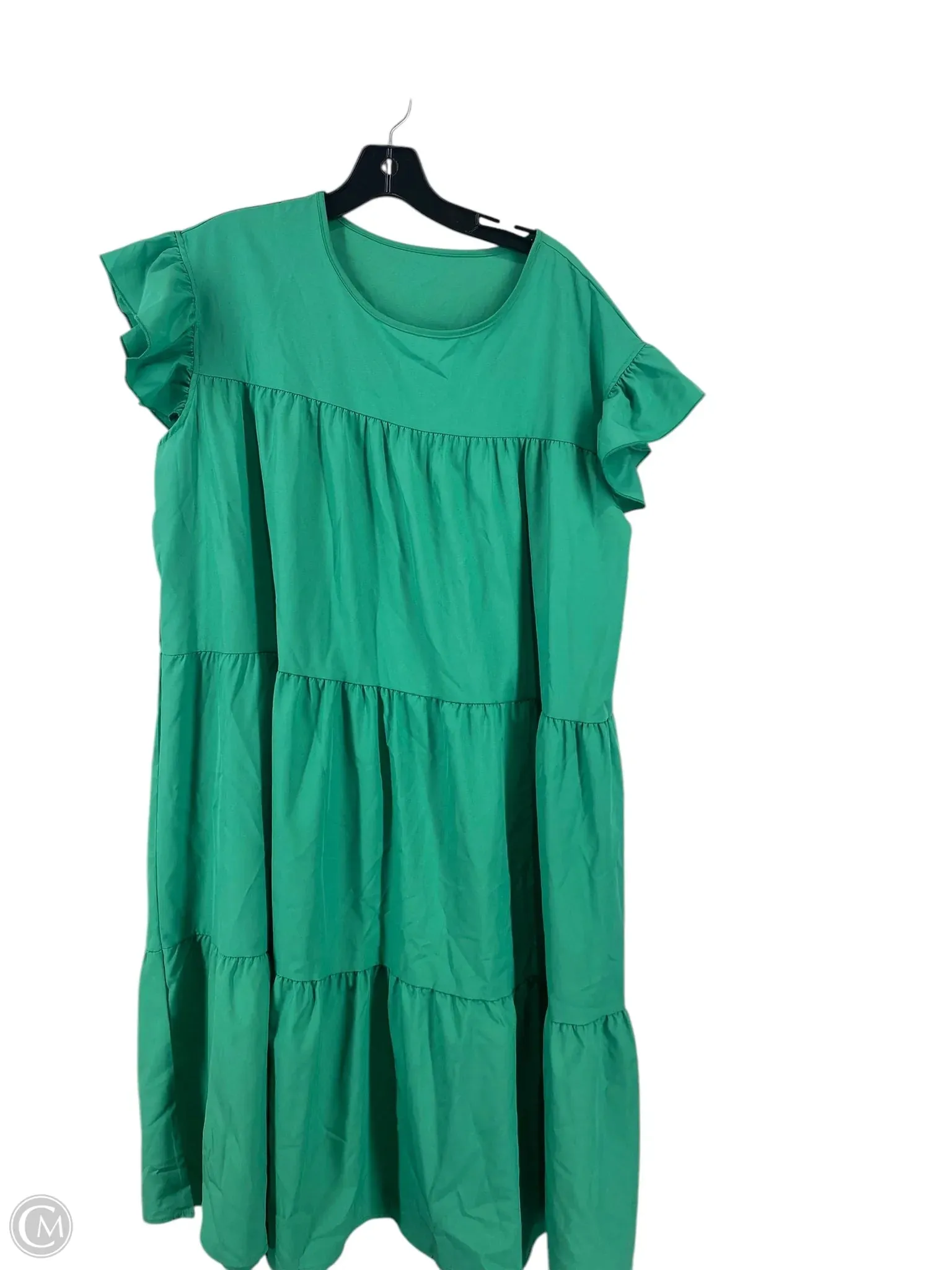Dress Casual Short By Clothes Mentor In Green, Size: 2x