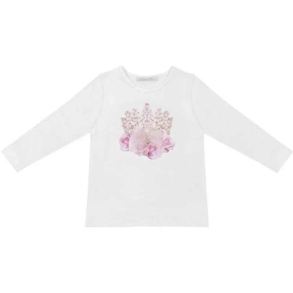 Girls White Fairytale T-shirt