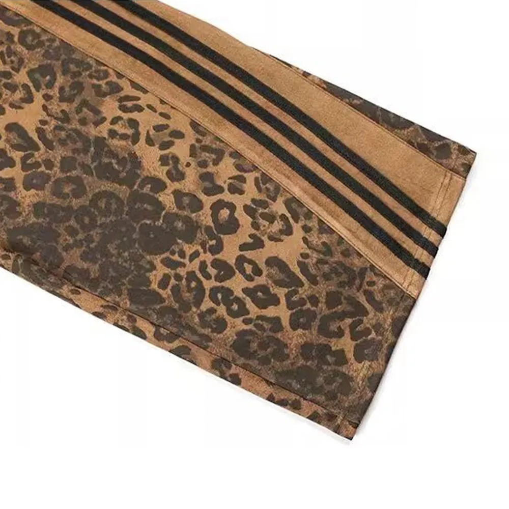 High Street Leopard Print Tracksuit - Brown
