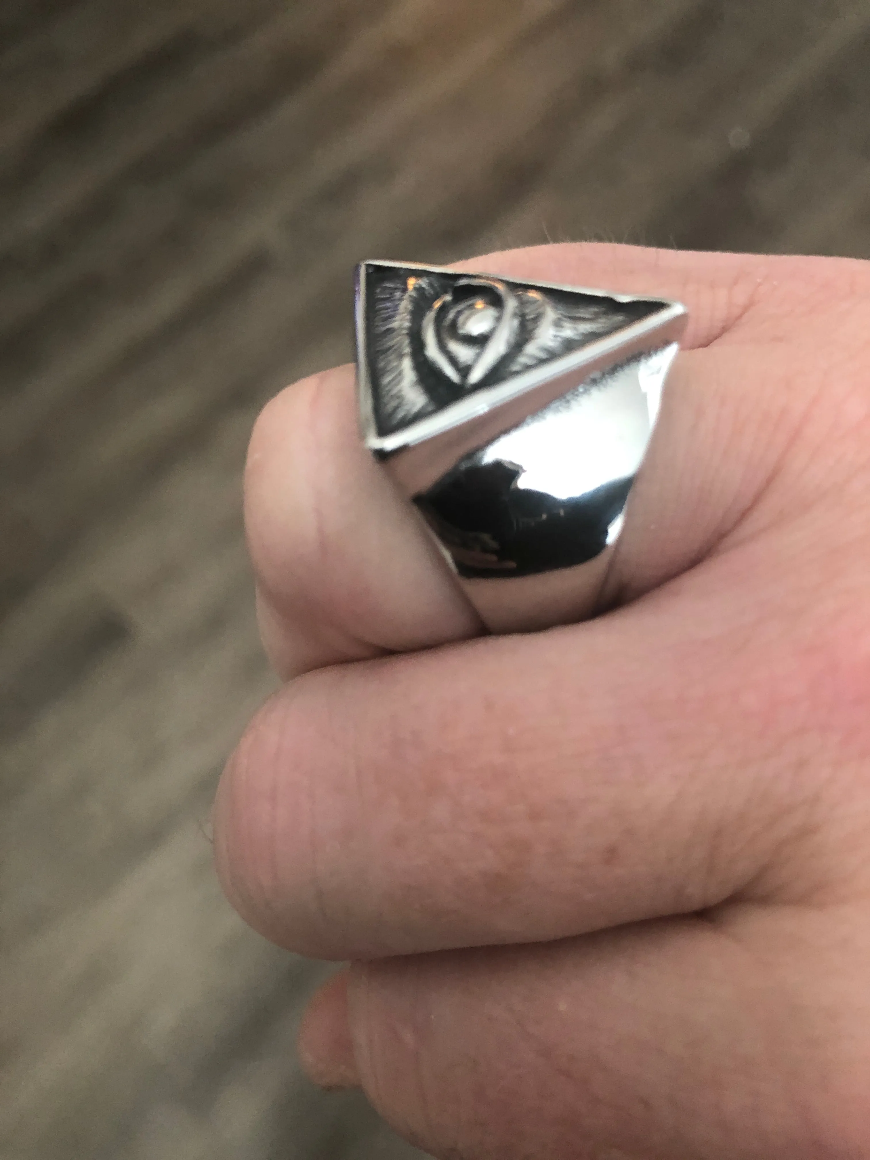 Illuminati Stainless Steel Ring 316L