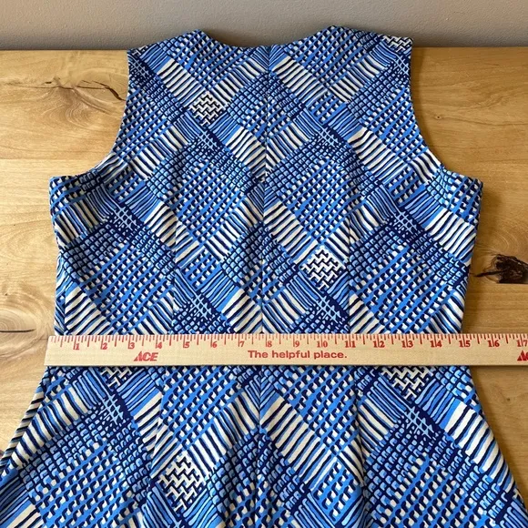 J MCLAUGHLIN DEVON DRESS M SHEATH PLAID SUMMER CASUAL OFFICE COASTAL TRAVEL