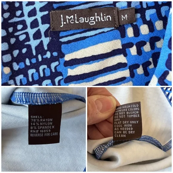 J MCLAUGHLIN DEVON DRESS M SHEATH PLAID SUMMER CASUAL OFFICE COASTAL TRAVEL
