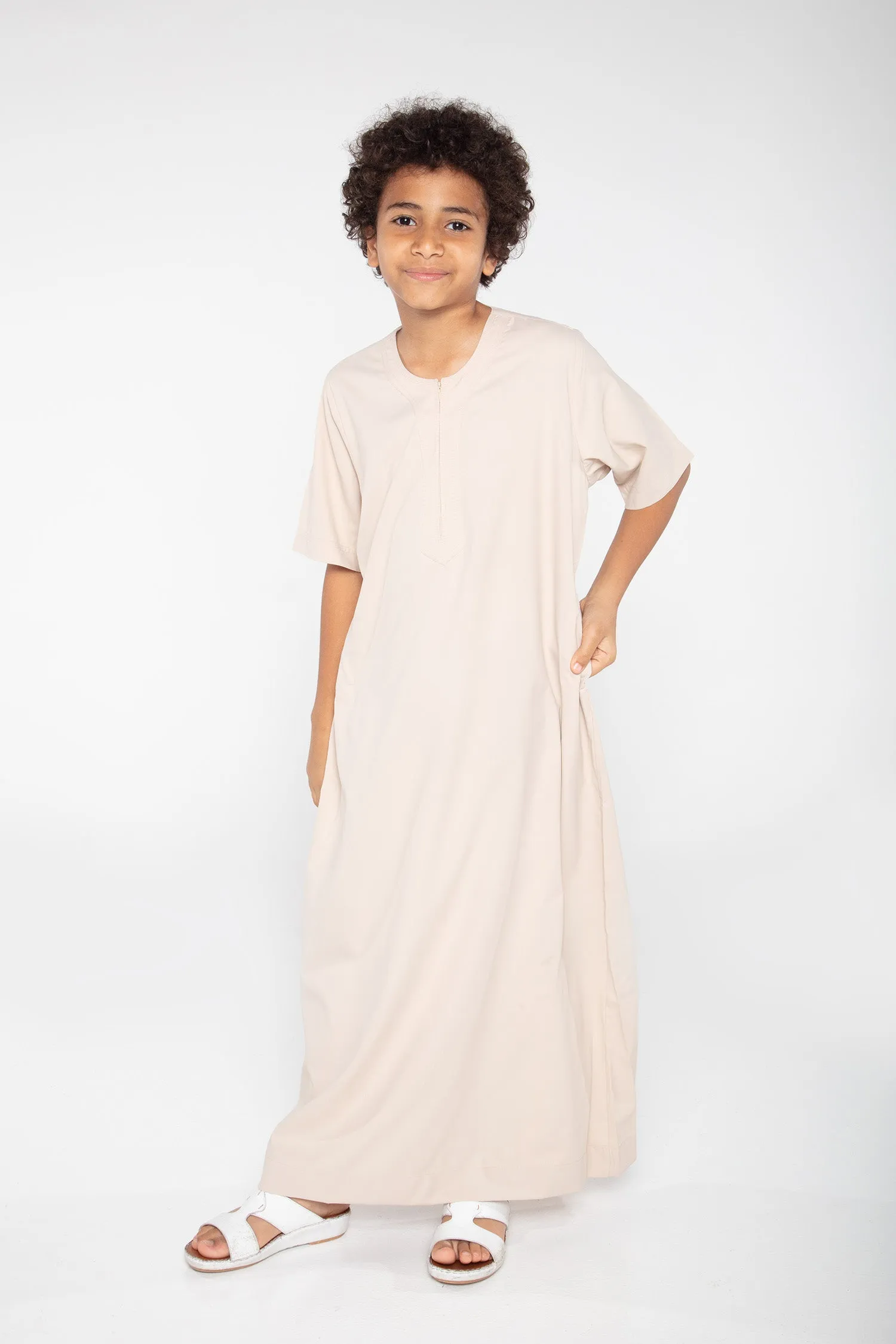 J110 Boys Almond Short Sleeve