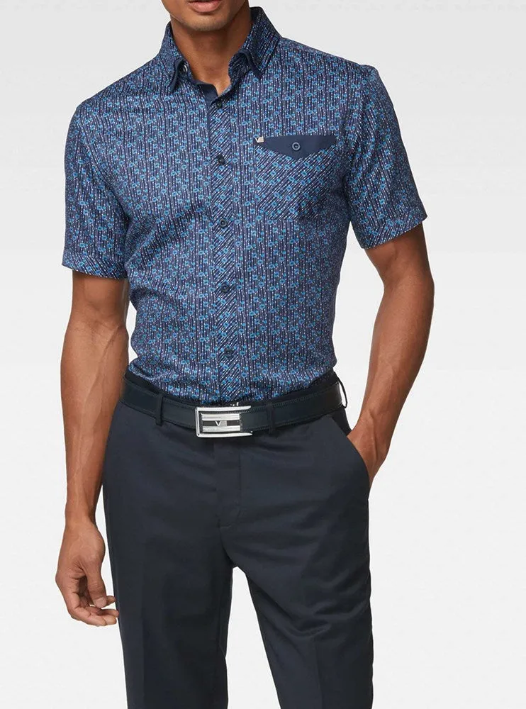 Men's casual short sleeve shirt