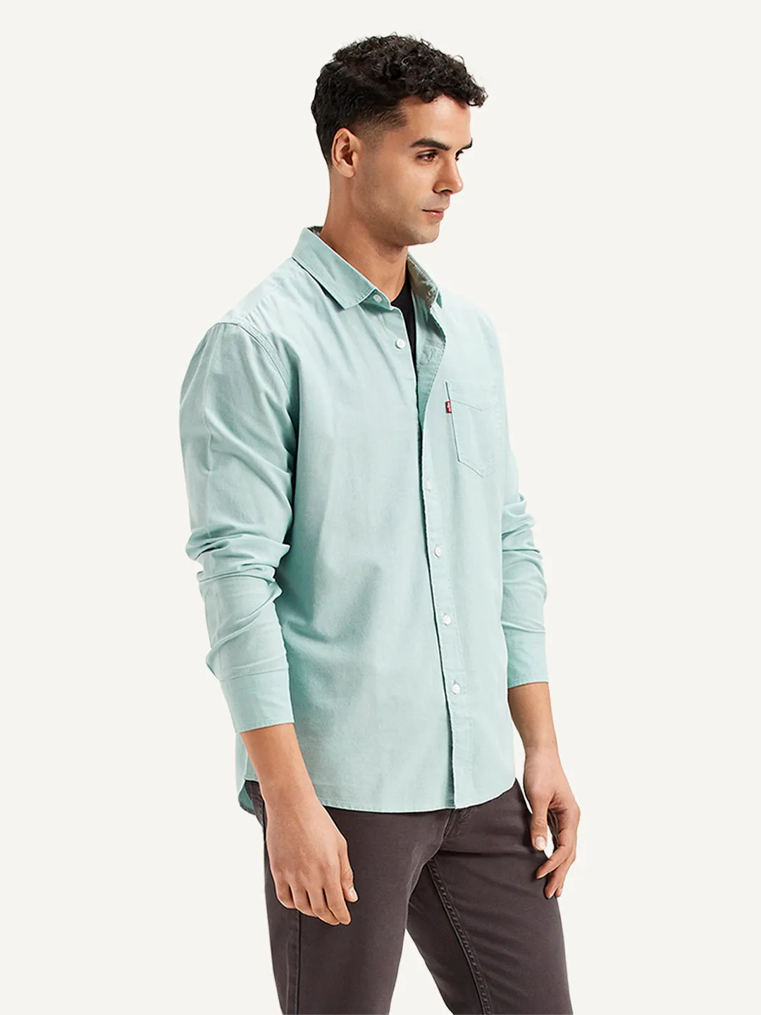 Men's Solid Regular Fit Shirt