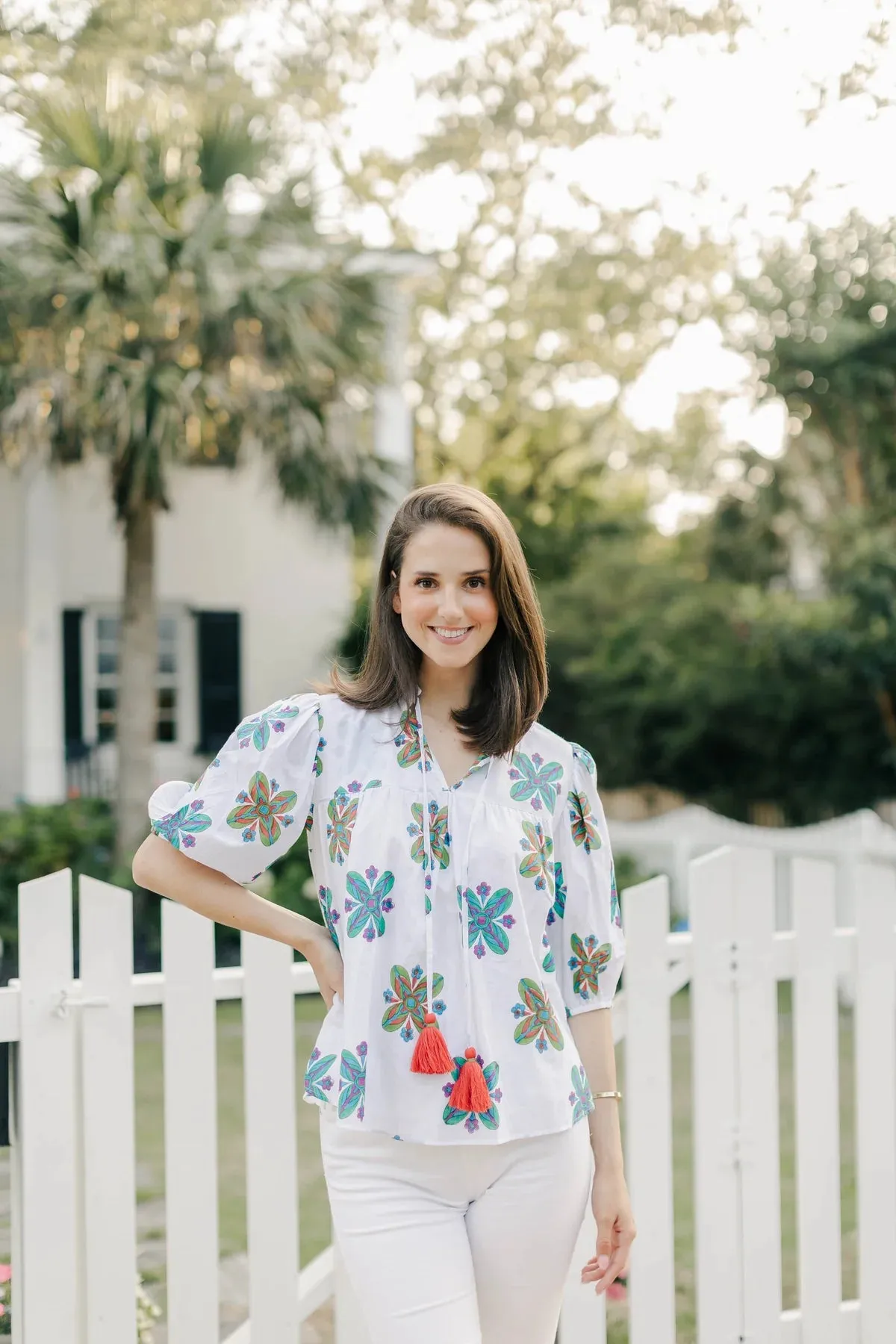 MIDDLETON BLOUSE by VICTORIA DUNN - PICCOLO BLU