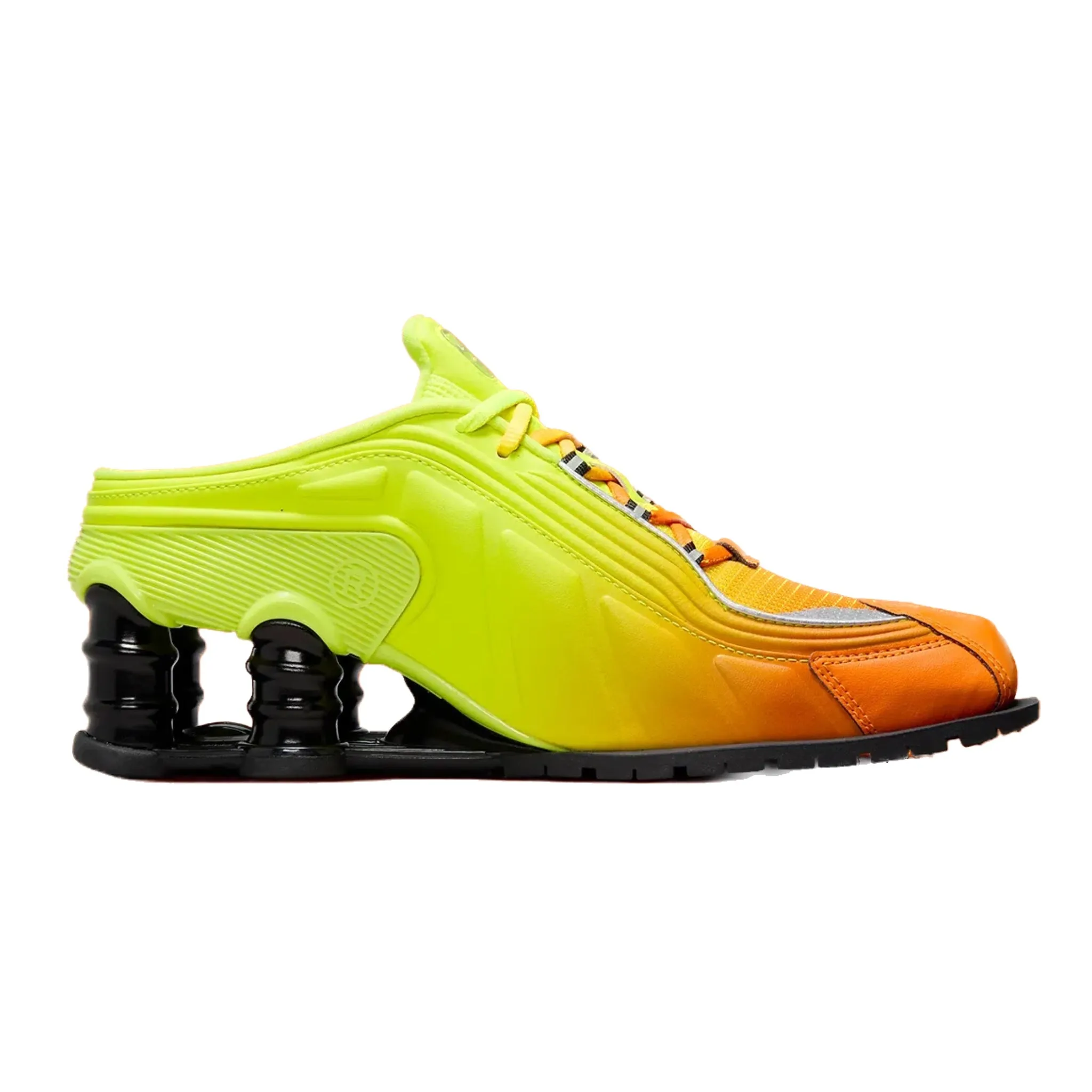 Nike Shox MR4 Mule Martine Rose Safety Orange Black Metallic Silver