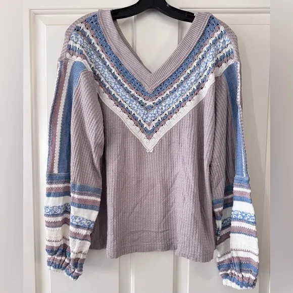 NWT Free People Copenhagen Thermal Sweater S
