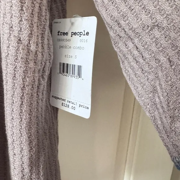 NWT Free People Copenhagen Thermal Sweater S