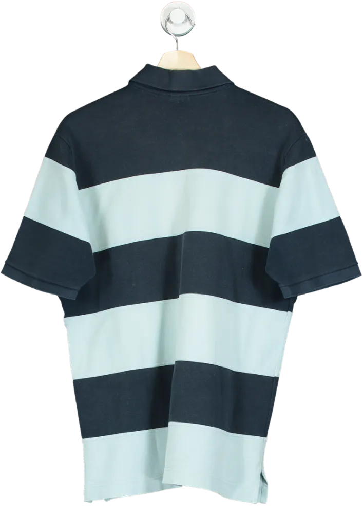 Paul & Shark Blue Stripe Polo Shirt UK L
