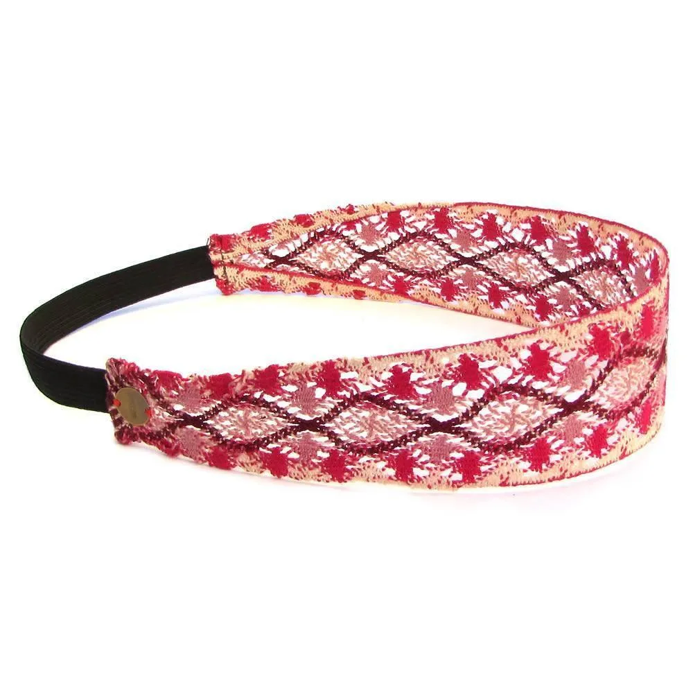 Pink Crochet Headband