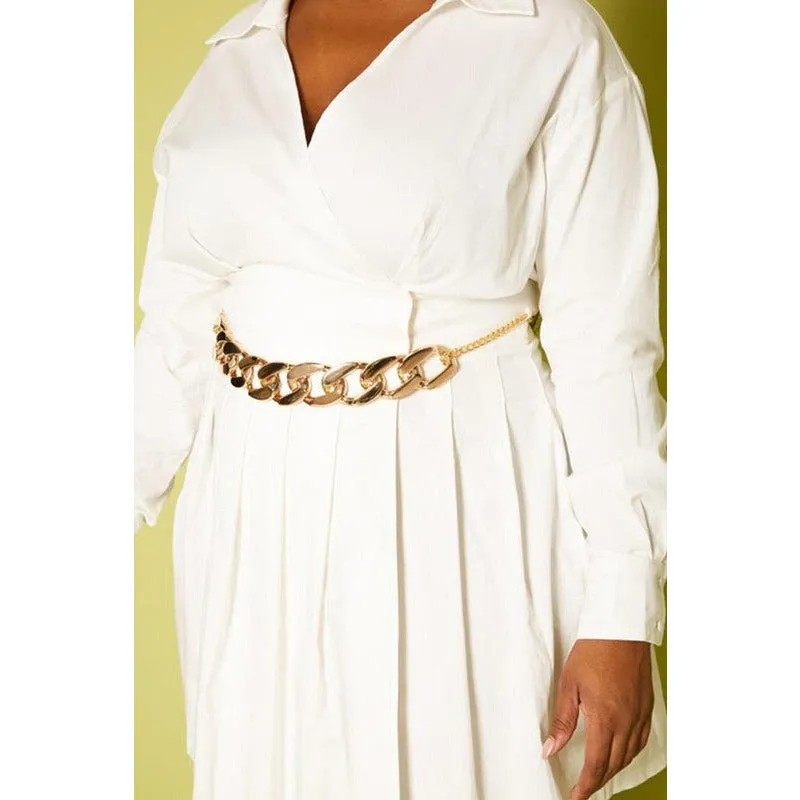 PLEATED Flare Mini Dress