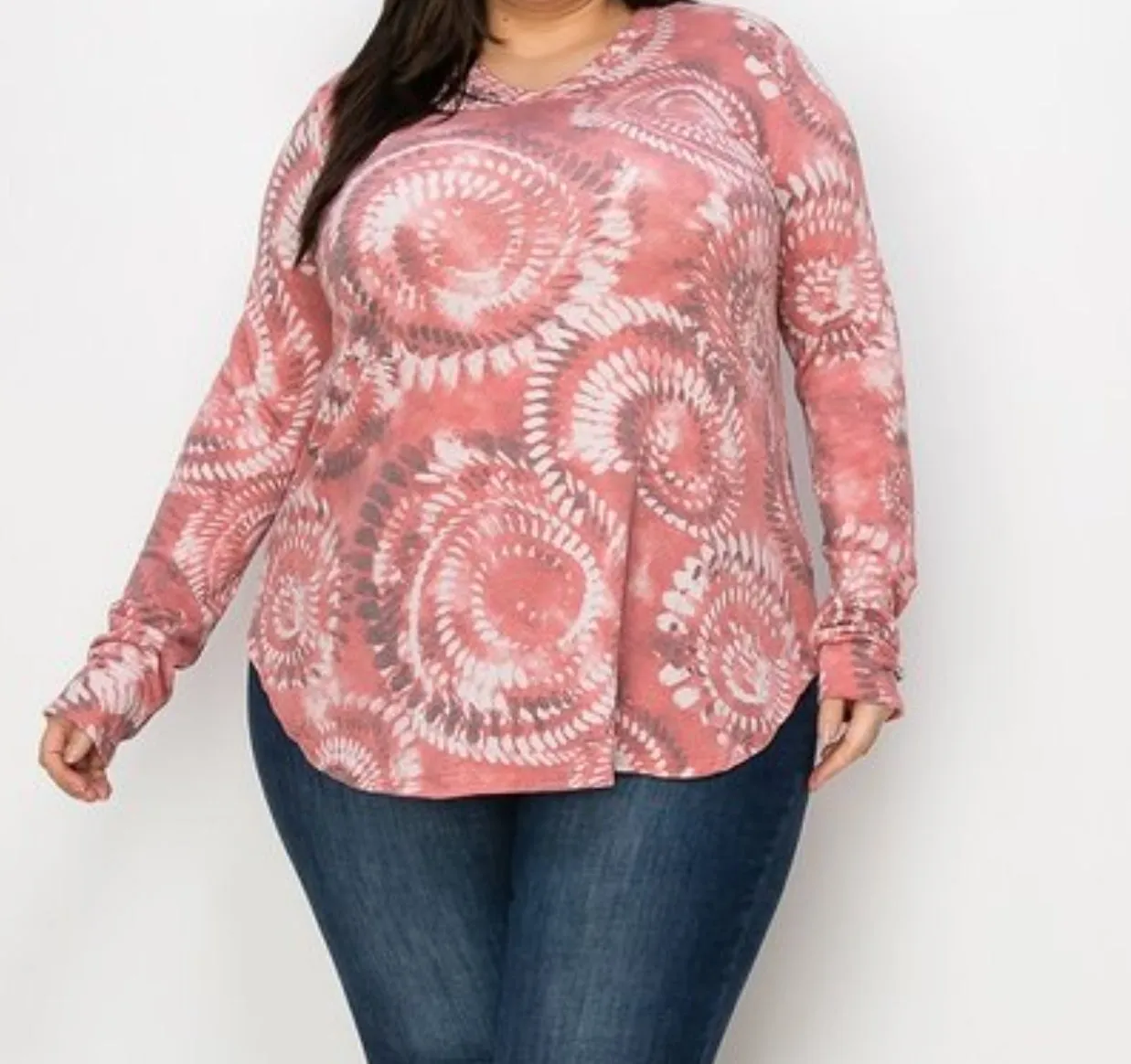 Plus Swirl Design Top