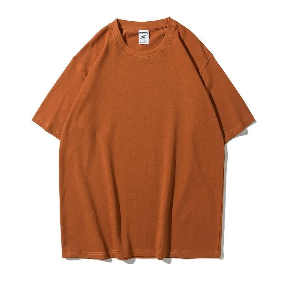 "ESSENTIAL" T-SHIRT BASIQUE UNI JAUNE MOUTARDE STREETWEAR - URB1™