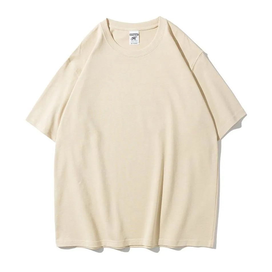 "ESSENTIAL" T-SHIRT BASIQUE UNI JAUNE MOUTARDE STREETWEAR - URB1™