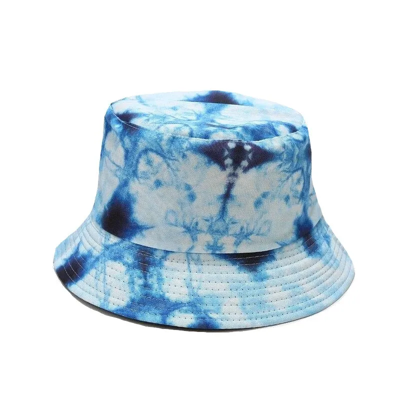"TIE AND DYE" Chapeau Bob Imprimé Blanc Rose - URB1™