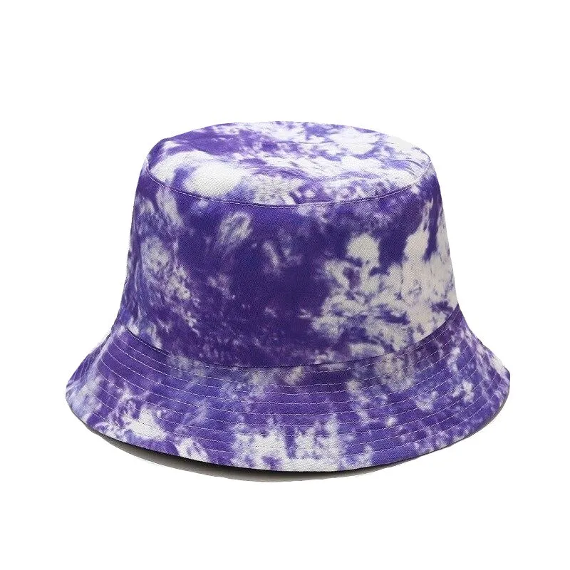 "TIE AND DYE" Chapeau Bob Imprimé Blanc Rose - URB1™