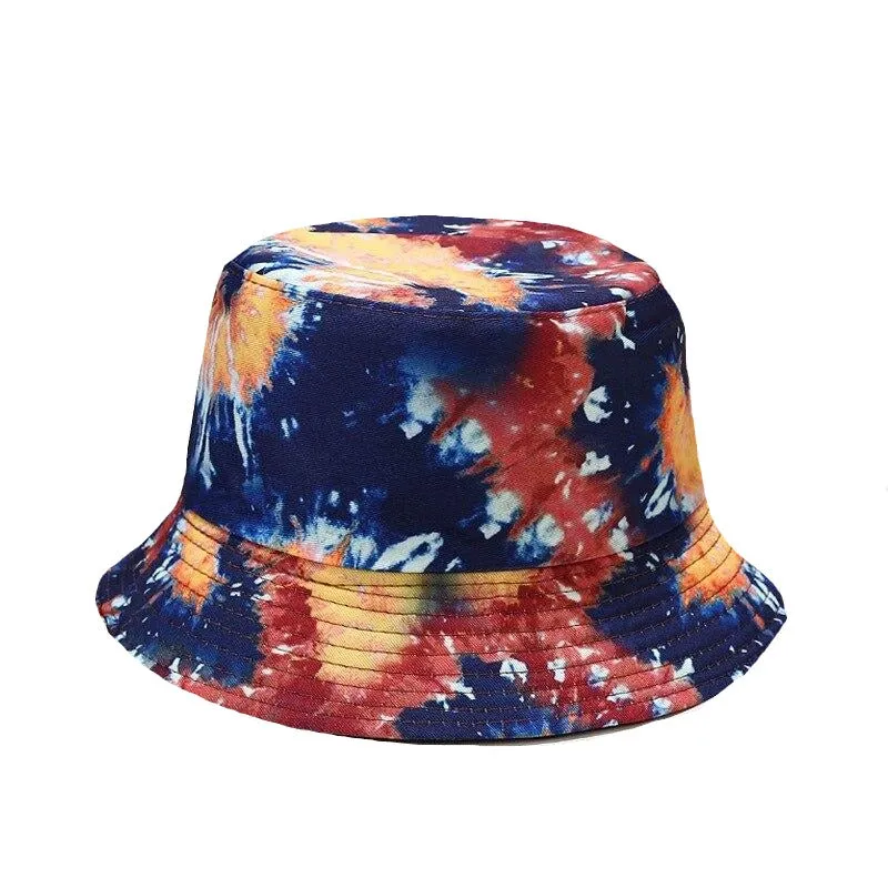 "TIE AND DYE" Chapeau Bob Imprimé Blanc Rose - URB1™