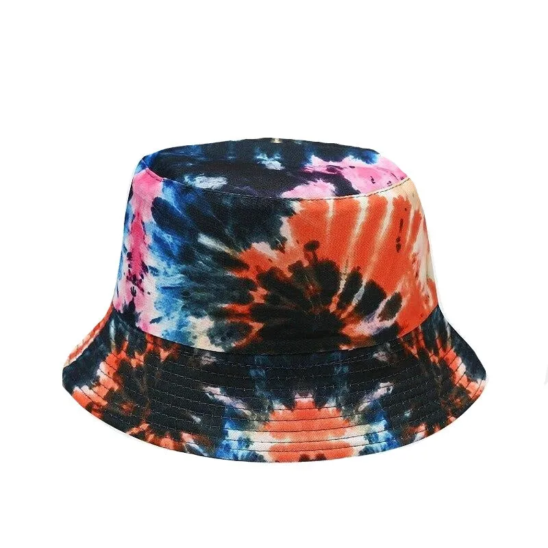 "TIE AND DYE" Chapeau Bob Imprimé Blanc Rose - URB1™