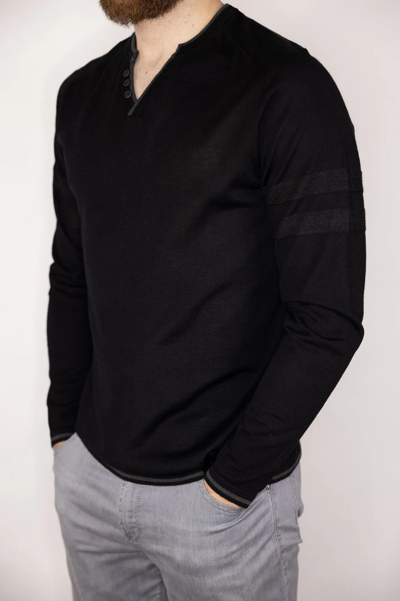 Raffi Connor Henley Sweater