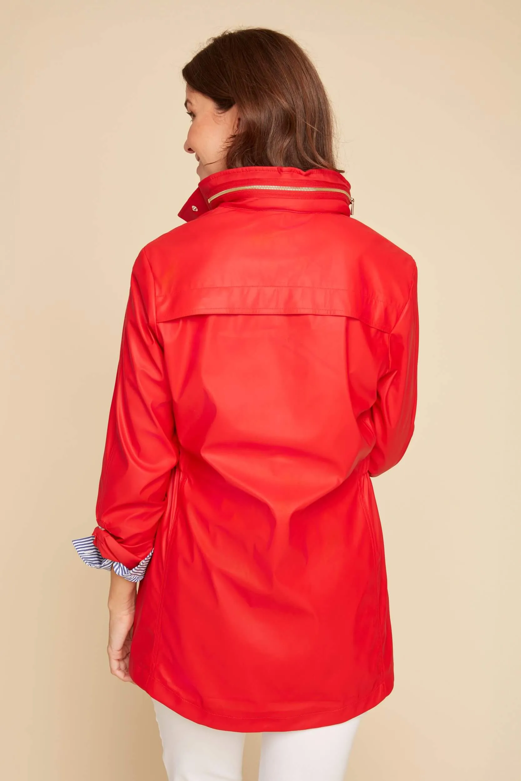Raincoat in Berry