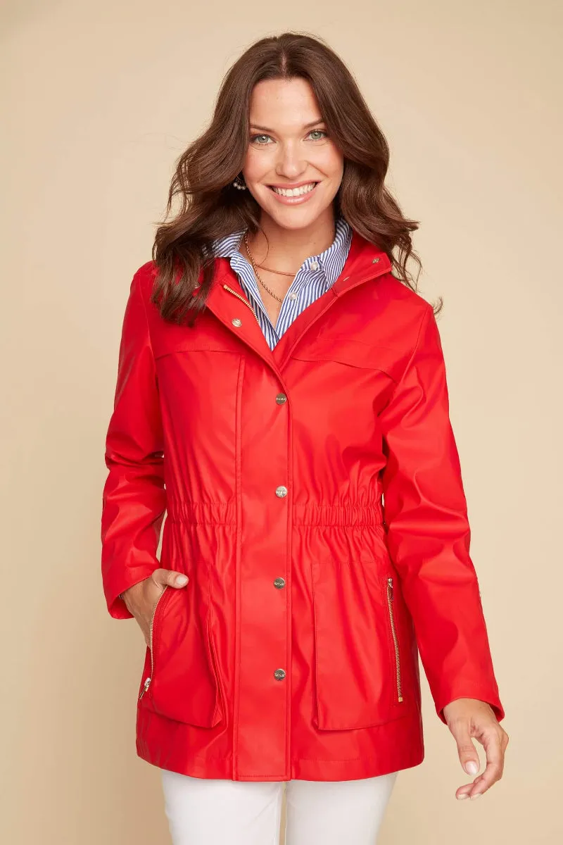 Raincoat in Berry