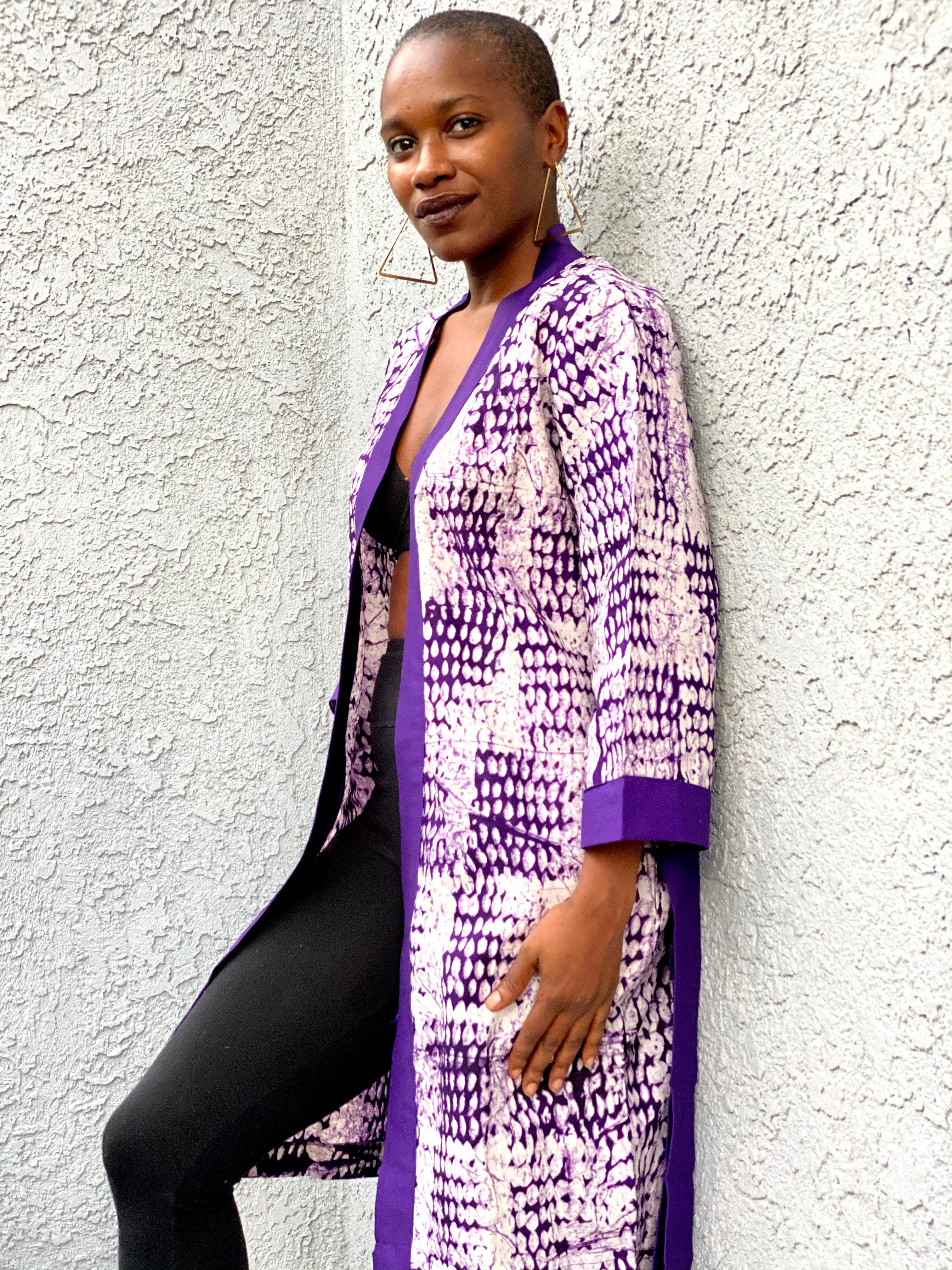 Robe "Batik Lilac"