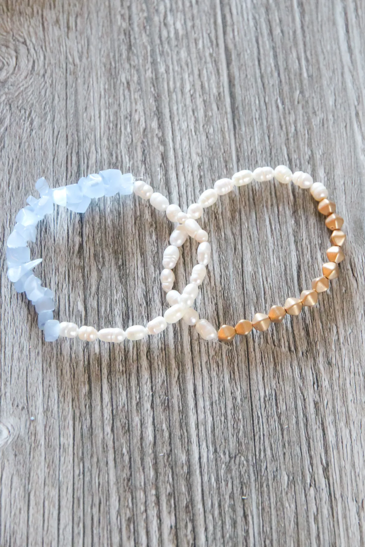 Sea Glass   Pearl Bracelets