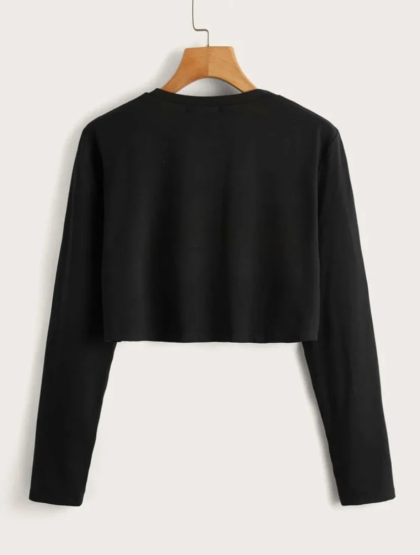 Shopaholic Cropped Tee