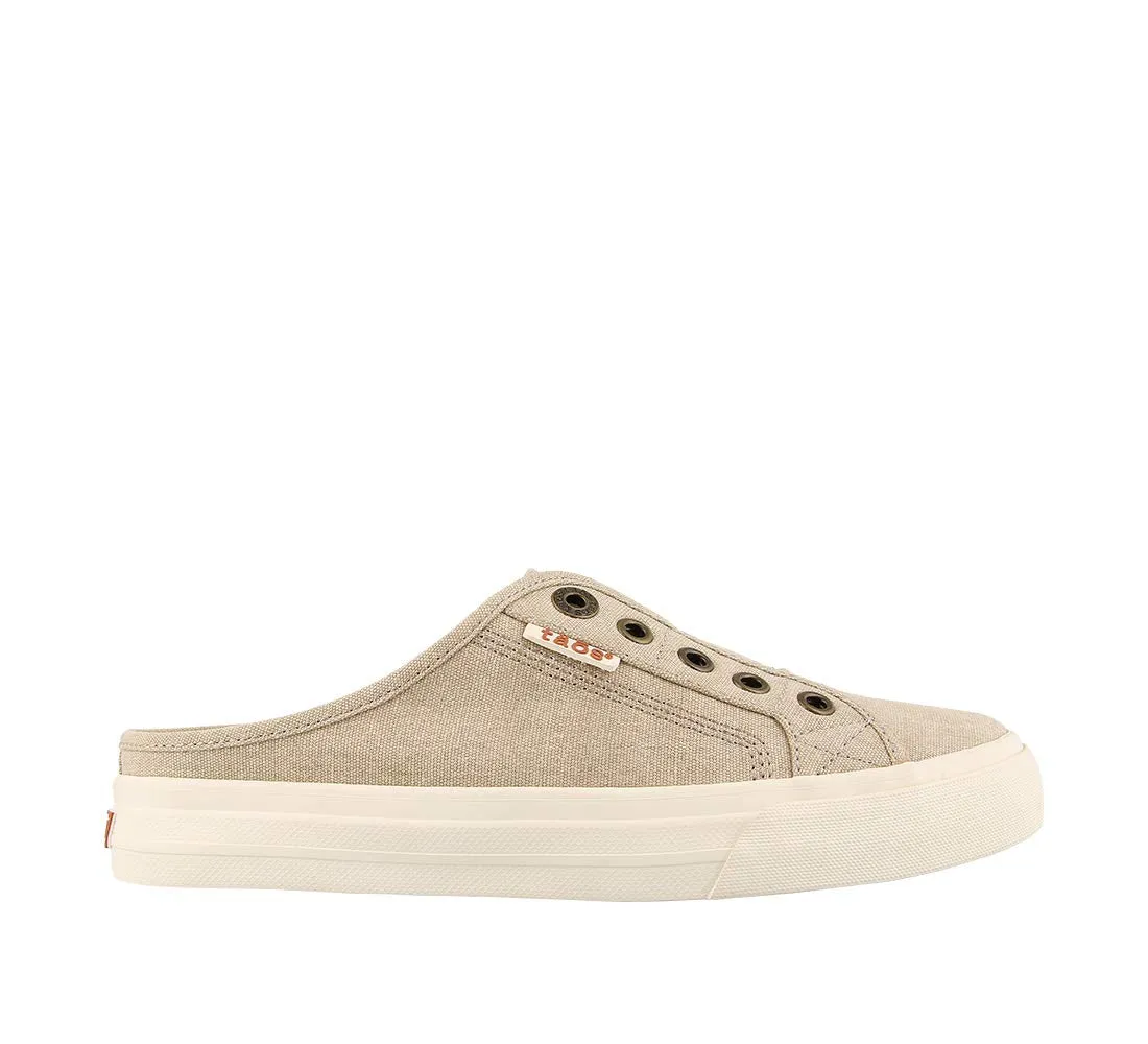 Taos Footwear Women's Ez Soul Sneaker 11 Oat Wash Canvas