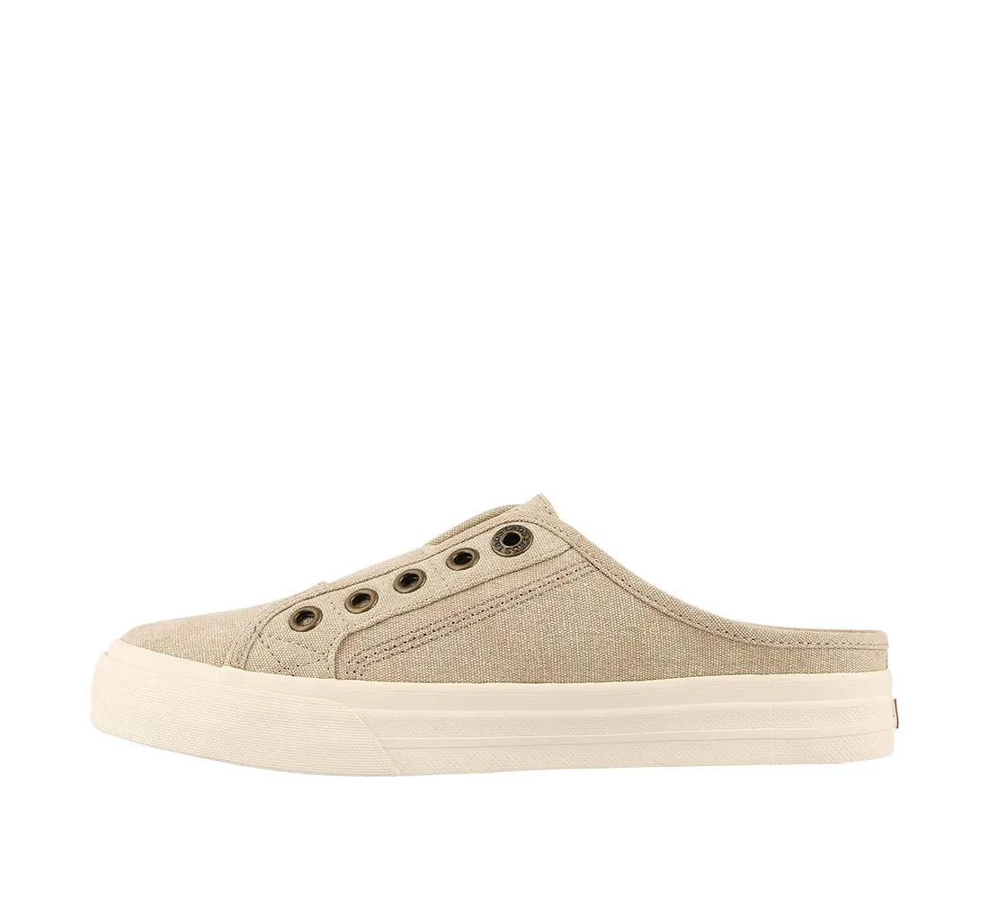 Taos Footwear Women's Ez Soul Sneaker 11 Oat Wash Canvas