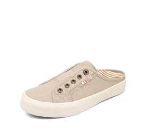 Taos Footwear Women's Ez Soul Sneaker 11 Oat Wash Canvas