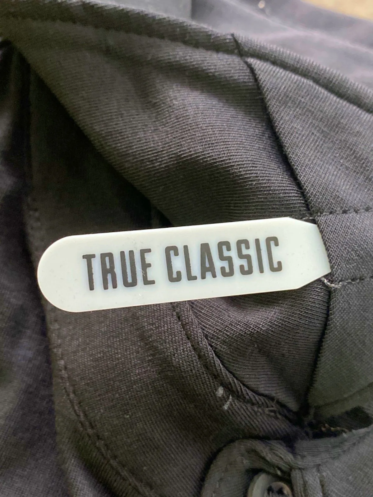 True Classic Black Long Sleeve Shirt XL