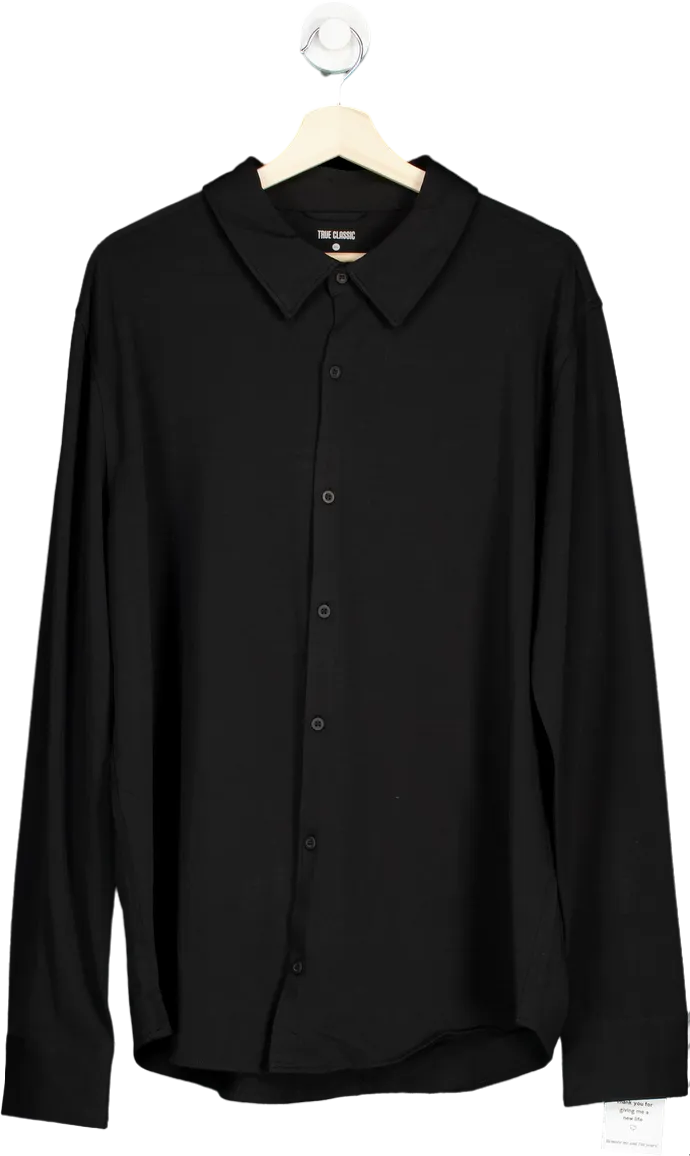 True Classic Black Long Sleeve Shirt XL