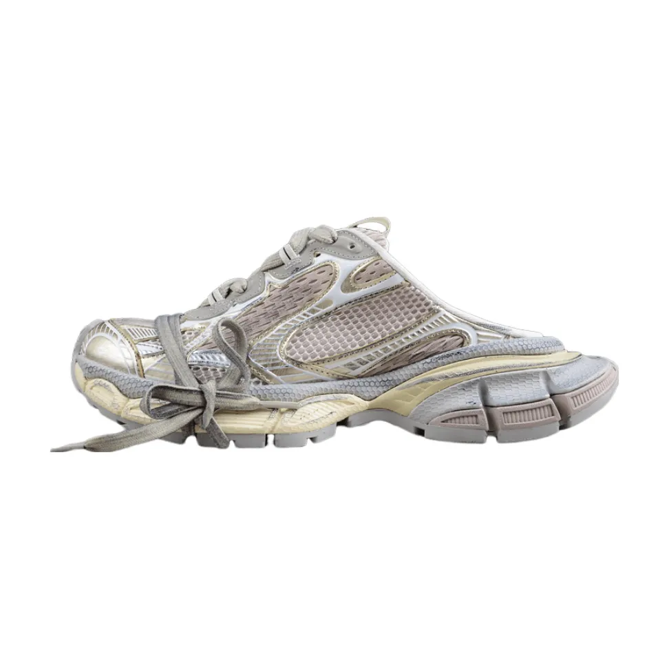 x BALENCIAGA 3XL CHAMPAGNE GOLD Free international delivery MULE Discounted rates