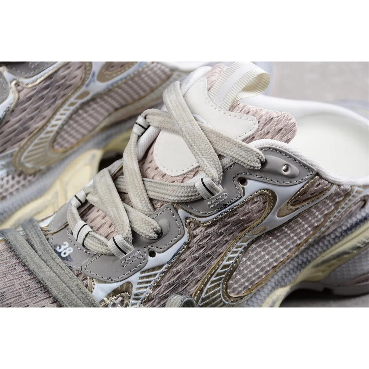 x BALENCIAGA 3XL CHAMPAGNE GOLD Free international delivery MULE Discounted rates